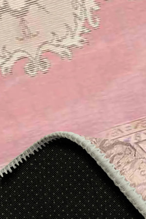 Lix Pamuk Tabanlı Yıkanabilen Kaydırmaz Antibakteriyel Şönil Salon Halısı - Aydahome