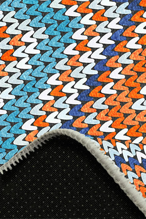 Colen Modern Şönil Pamuk Tabanlı Yıkanabilen Kaymaz Antibakteriyel Yuvarlak Halı - Aydahome