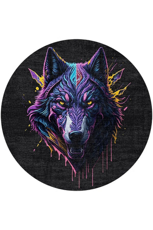 Wolf Modern Şönil Gamer Halısı Pamuk Tabanlı Yıkanabilen Kaymaz Genç Odası Oyuncu Gaming Halısı - Aydahome