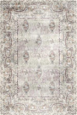 Laven Vintage Kadife Yıkanabilir Kaymaz Pamuk Tabanlı Antibakteriyel Salon Halısı - Aydahome