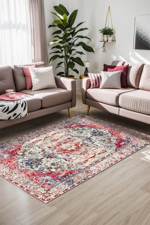 Zonya Modern Kadife Yıkanabilir Kaymaz Pamuk Tabanlı Antibakteriyel Salon Halısı - Aydahome