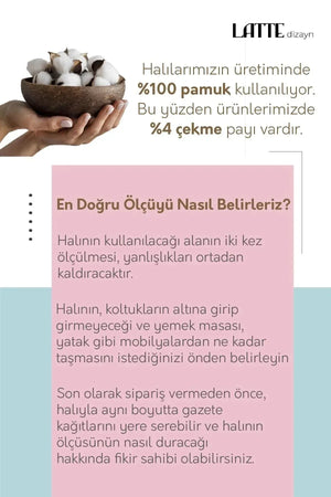 Amaris Modern Kadife Özel Tasarım Pamuk Tabanlı Yıkanabilen Kaydırmaz Antibakteriyel Salon Halısı - Aydahome