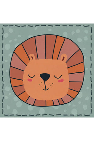 Marta Modern Şönil Antibakteriyel Yıkanabilir Kaymaz Pamuk Tabanlı Kare Çocuk Halısı - Aydahome