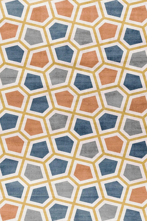 Arevs Modern Şönil Modern Doğal Pamuk Tabanlı Salon Halısı Kaymaz Antibakteriyel Yıkanabilir Çevre Dostu - Aydahome