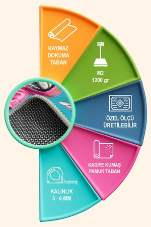 Velma Modern Kadife Oyuncu Odası Halısı Kadife Kaymaz Pamuk Tabanlı Yıkanabilir Antibakteriyel Gamer - Aydahome