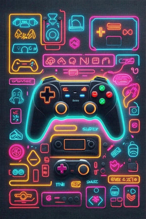 Caspect Modern Şönil Gaming Oyuncu Odası Halısı Dijital Baskılı Kaymaz Taban Yıkanabilir Gaming Halısı - Aydahome