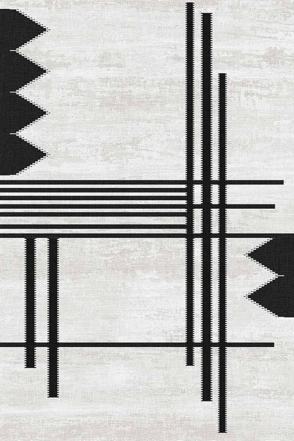 Acker Desenli Pamuk Tabanlı Yıkanabilen Kaydırmaz Antibakteriyel Şönil Salon Halısı