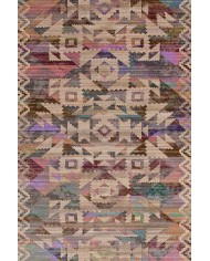 Adelina Desenli Pamuk Tabanlı Yıkanabilen Kaydırmaz Antibakteriyel Şönil Salon Halısı