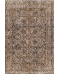 Allix Desenli Pamuk Tabanlı Yıkanabilen Kaydırmaz Antibakteriyel Şönil Salon Halısı