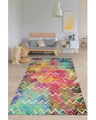 Alvin Pamuk Tabanlı Yıkanabilen Kaydırmaz Antibakteriyel Şönil Salon Halısı