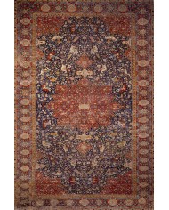 Arpiar Desenli Pamuk Tabanlı Yıkanabilen Kaydırmaz Antibakteriyel Şönil Salon Halısı