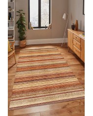 Austin Desenli Pamuk Tabanlı Yıkanabilen Kaydırmaz Antibakteriyel Şönil Salon Halısı