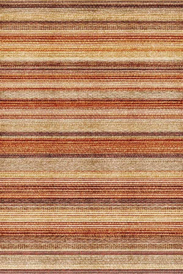 Austin Desenli Pamuk Tabanlı Yıkanabilen Kaydırmaz Antibakteriyel Şönil Salon Halısı