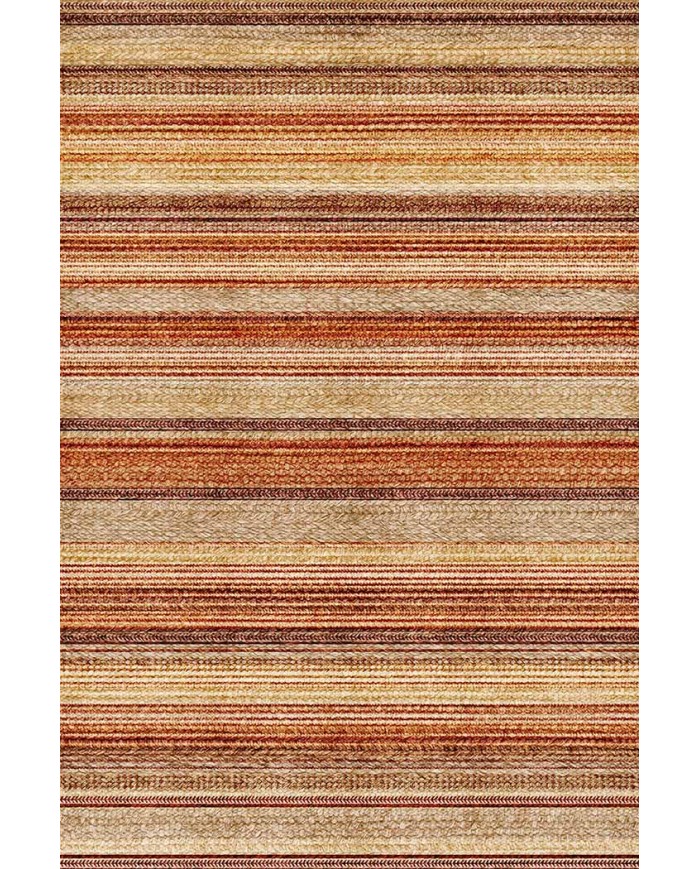 Austin Desenli Pamuk Tabanlı Yıkanabilen Kaydırmaz Antibakteriyel Şönil Salon Halısı