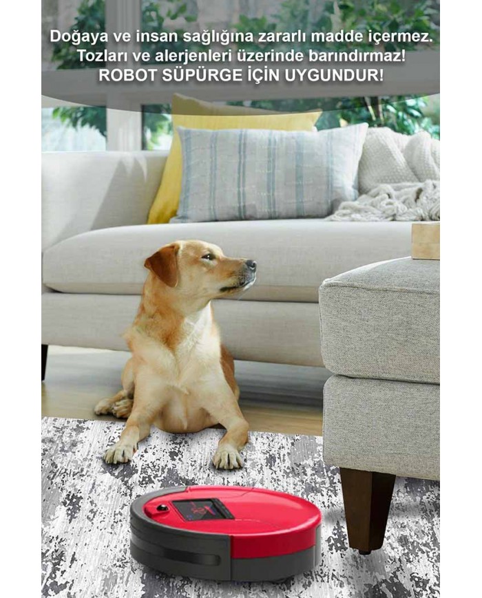 Balder Desenli Pamuk Tabanlı Yıkanabilen Kaydırmaz Antibakteriyel Şönil Salon Halısı