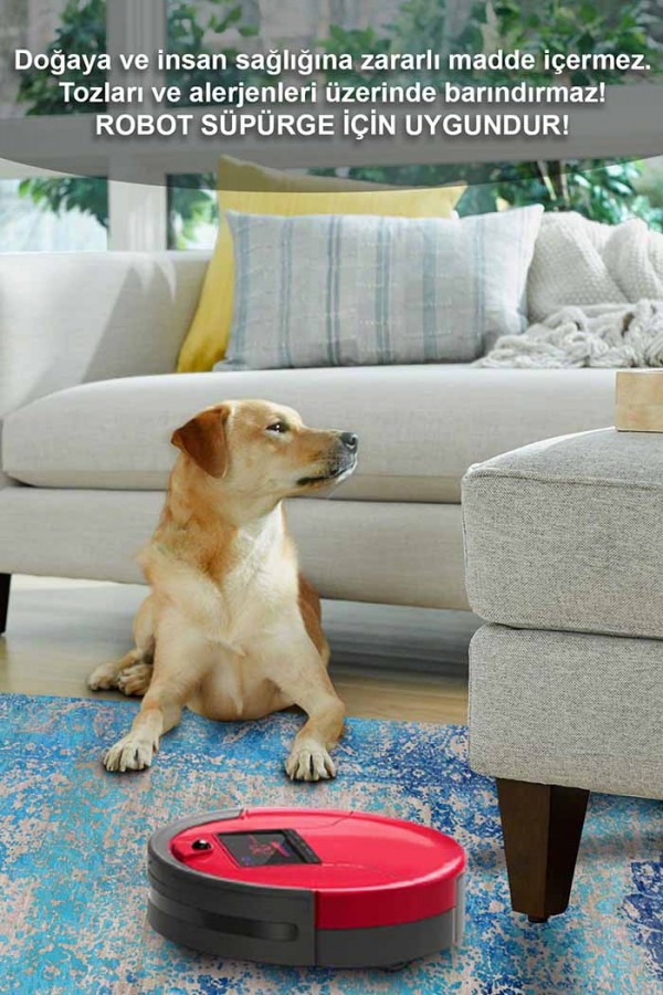 Belissa Desenli Pamuk Tabanlı Yıkanabilen Kaydırmaz Antibakteriyel Şönil Salon Halısı