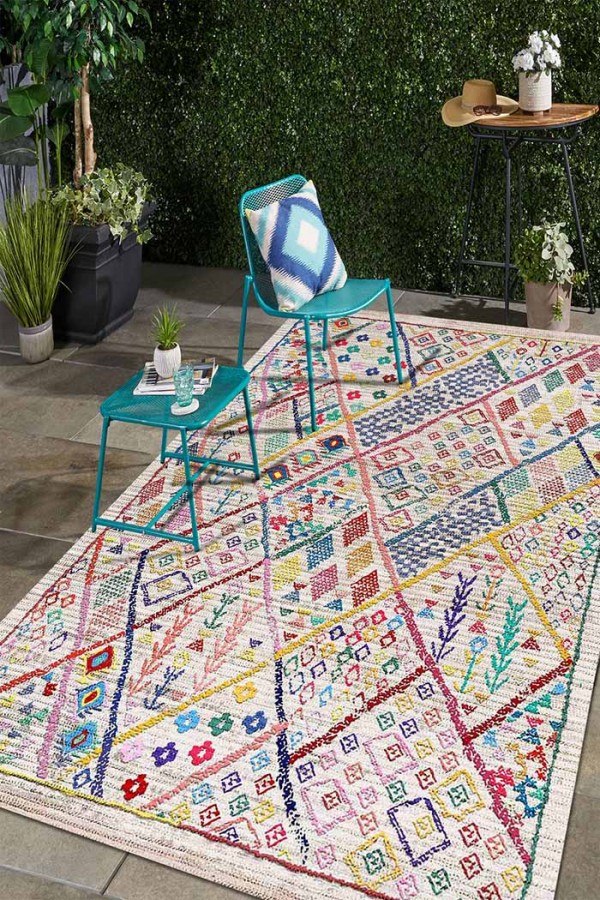 Boujdor Pamuk Tabanlı Yıkanabilen Kaydırmaz Antibakteriyel Şönil Salon Halısı