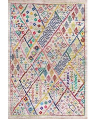 Boujdor Pamuk Tabanlı Yıkanabilen Kaydırmaz Antibakteriyel Şönil Salon Halısı