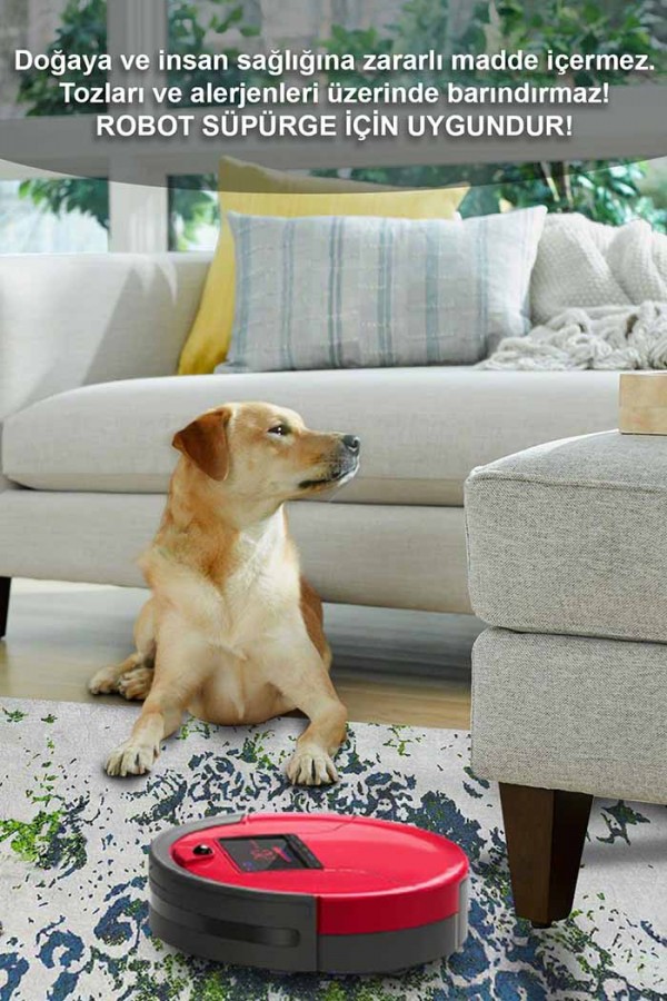 Camelia Eskitme Desenli Pamuk Tabanlı Yıkanabilen Kaydırmaz Antibakteriyel Şönil Salon Halısı