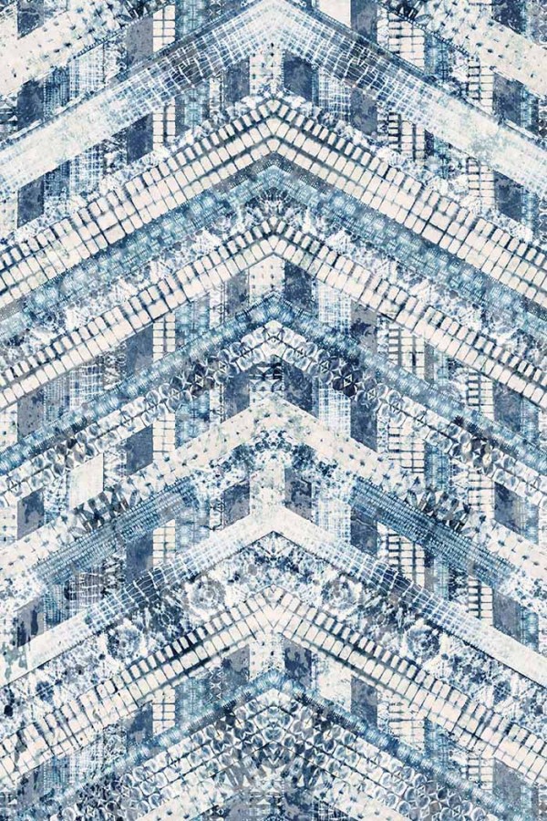 Cary Geometrik Desenli Pamuk Tabanlı Yıkanabilen Kaydırmaz Antibakteriyel Şönil Salon Halısı