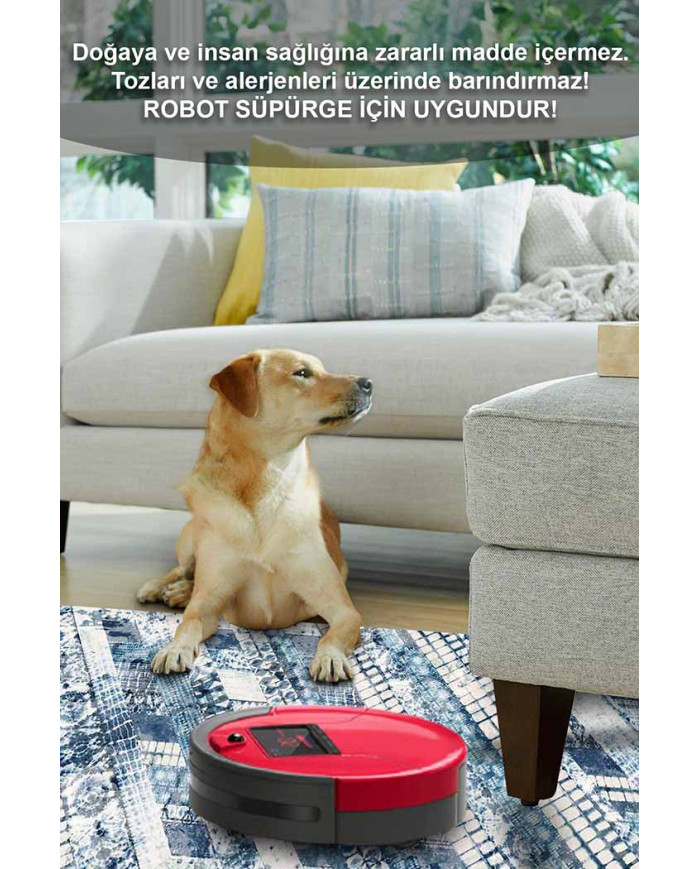 Cary Geometrik Desenli Pamuk Tabanlı Yıkanabilen Kaydırmaz Antibakteriyel Şönil Salon Halısı