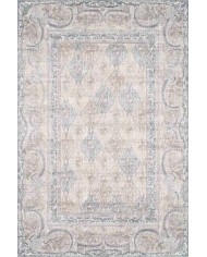 ColorBowie Desenli Pamuk Tabanlı Yıkanabilen Kaydırmaz Antibakteriyel Şönil Salon Halısı