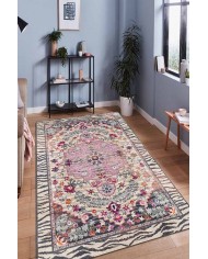 Despinax Pamuk Tabanlı Yıkanabilen Kaydırmaz Antibakteriyel Şönil Salon Halısı