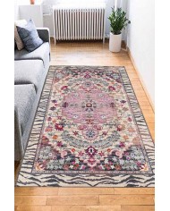 Despinax Pamuk Tabanlı Yıkanabilen Kaydırmaz Antibakteriyel Şönil Salon Halısı