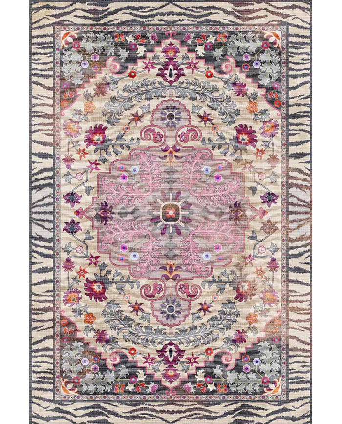 Despinax Pamuk Tabanlı Yıkanabilen Kaydırmaz Antibakteriyel Şönil Salon Halısı