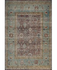 Ember Desenli Pamuk Tabanlı Yıkanabilen Kaydırmaz Antibakteriyel Şönil Salon Halısı