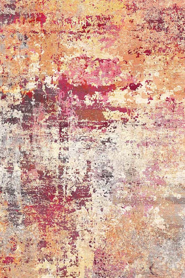 Emily Desenli Pamuk Tabanlı Yıkanabilen Kaydırmaz Antibakteriyel Şönil Salon Halısı