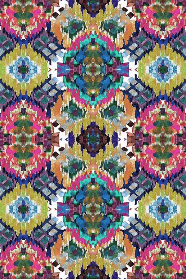 Everleigh Desenli Pamuk Tabanlı Yıkanabilen Kaydırmaz Antibakteriyel Şönil Salon Halısı