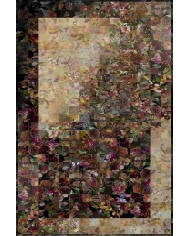 Flowers Çiçek Desenli Pamuk Tabanlı Yıkanabilen Kaydırmaz Antibakteriyel Şönil Salon Halısı