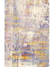 Galina Desenli Pamuk Tabanlı Yıkanabilen Kaydırmaz Antibakteriyel Şönil Salon Halısı