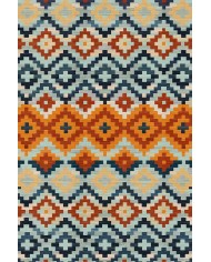 Gayane Desenli Pamuk Tabanlı Yıkanabilen Kaydırmaz Antibakteriyel Şönil Salon Halısı