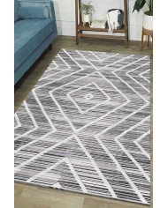 Geillo Pamuk Tabanlı Yıkanabilen Kaydırmaz Antibakteriyel Şönil Salon Halısı