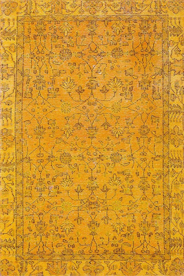 Ginato Desenli Pamuk Tabanlı Yıkanabilen Kaydırmaz Antibakteriyel Şönil Salon Halısı