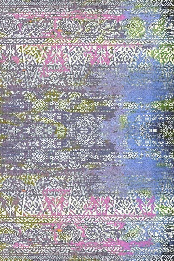 Kane Desenli Pamuk Tabanlı Yıkanabilen Kaydırmaz Antibakteriyel Şönil Salon Halısı