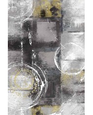 Kenyon Desenli Pamuk Tabanlı Yıkanabilen Kaydırmaz Antibakteriyel Şönil Salon Halısı