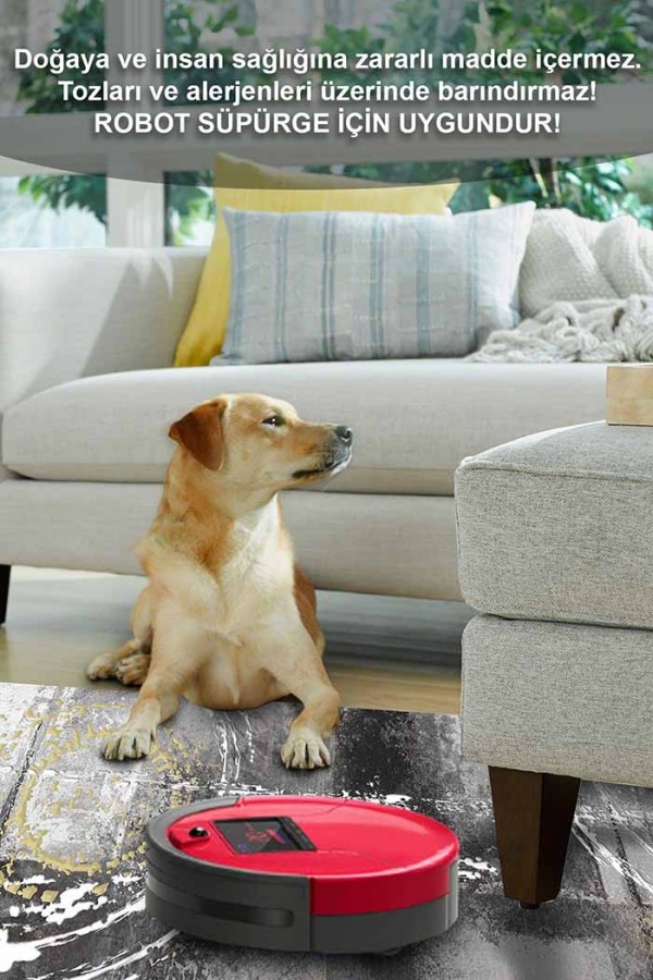 Kenyon Desenli Pamuk Tabanlı Yıkanabilen Kaydırmaz Antibakteriyel Şönil Salon Halısı