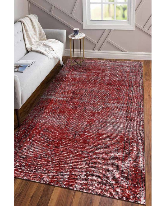 Labalel Pamuk Tabanlı Yıkanabilen Kaydırmaz Antibakteriyel Şönil Salon Halısı