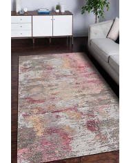 Laren Desenli Pamuk Tabanlı Yıkanabilen Kaydırmaz Antibakteriyel Şönil Salon Halısı