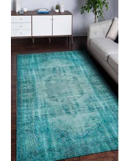 Levanzo Elit Desenli Pamuk Tabanlı Yıkanabilen Kaydırmaz Antibakteriyel Şönil Salon Halısı