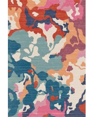 Leoni Desenli Pamuk Tabanlı Yıkanabilen Kaydırmaz Antibakteriyel Şönil Salon Halısı