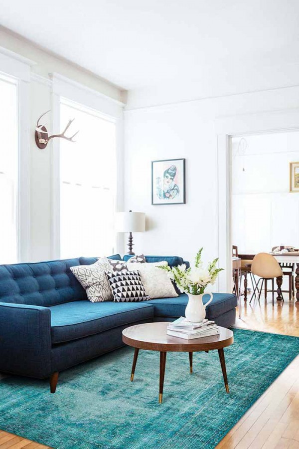 Levanzo Elit Desenli Pamuk Tabanlı Yıkanabilen Kaydırmaz Antibakteriyel Şönil Salon Halısı