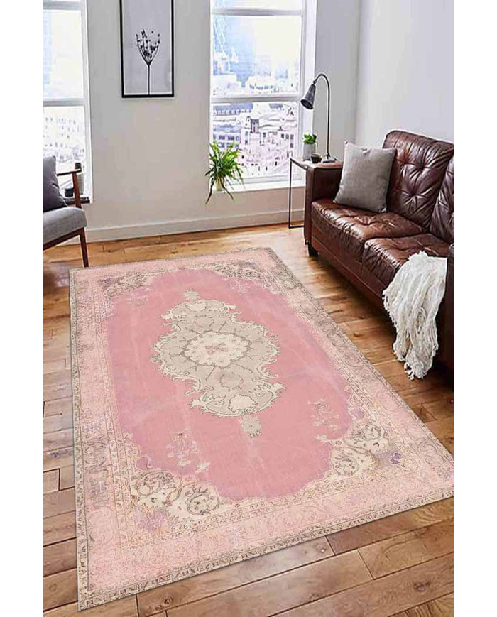 Lix Pamuk Tabanlı Yıkanabilen Kaydırmaz Antibakteriyel Şönil Salon Halısı