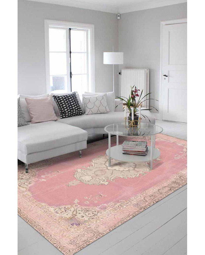 Lix Pamuk Tabanlı Yıkanabilen Kaydırmaz Antibakteriyel Şönil Salon Halısı