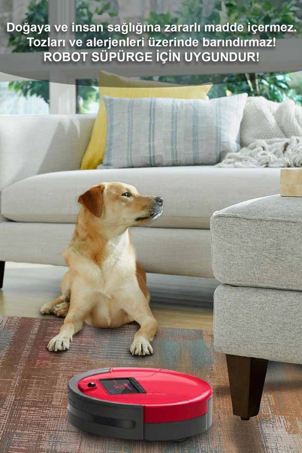 Lilac Renkli Desenli Pamuk Tabanlı Yıkanabilen Kaydırmaz Antibakteriyel Şönil Salon Halısı