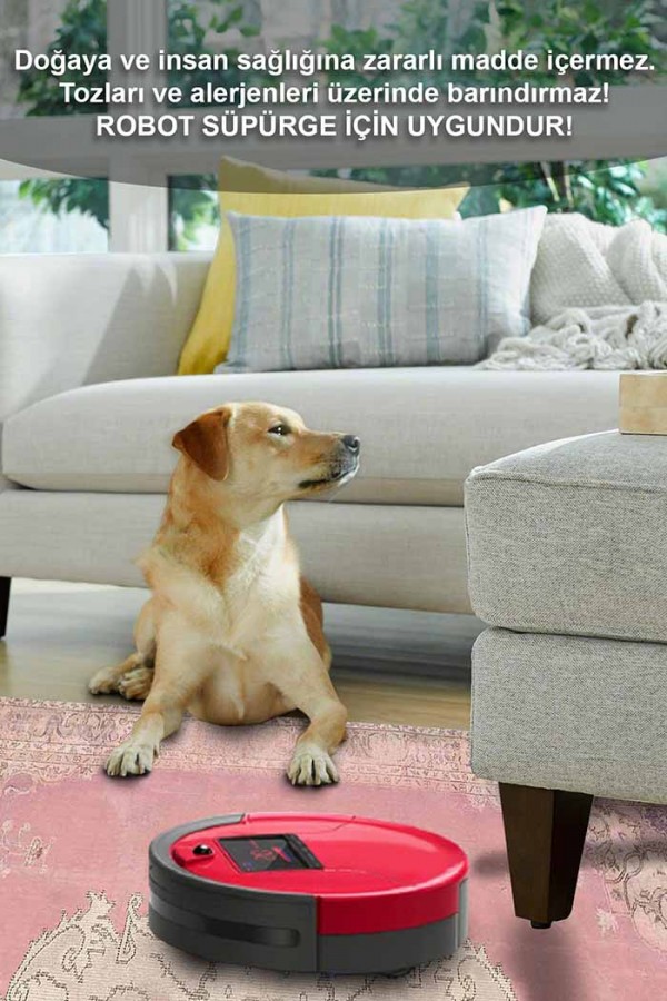 Lix Pamuk Tabanlı Yıkanabilen Kaydırmaz Antibakteriyel Şönil Salon Halısı