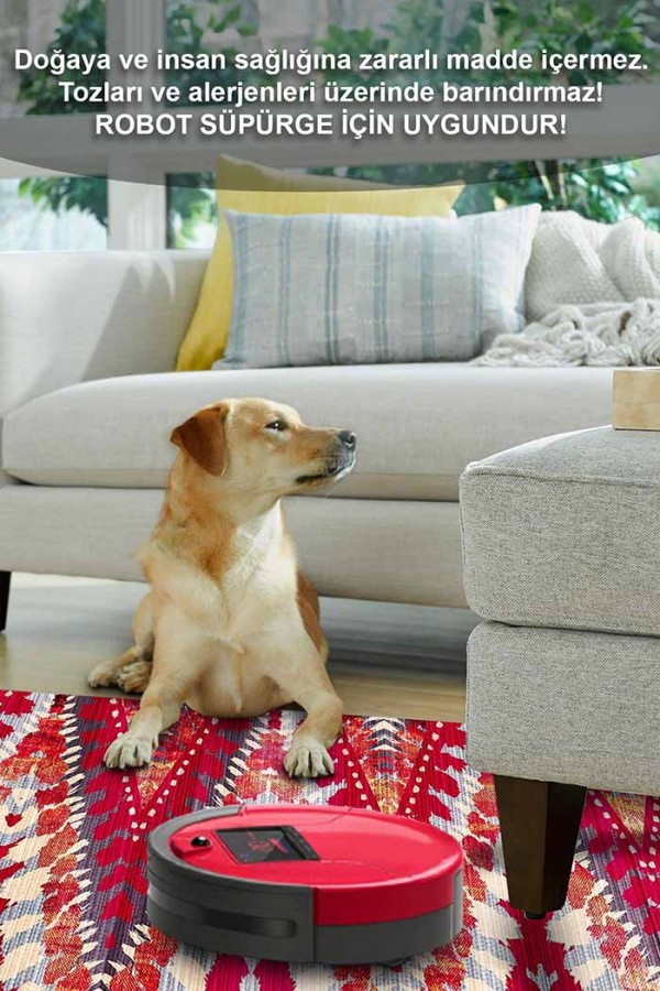 Lole Geometrik Desenli Pamuk Tabanlı Yıkanabilen Kaydırmaz Antibakteriyel Şönil Salon Halısı